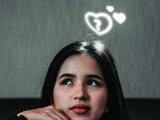 Girl with Floating Hearts
